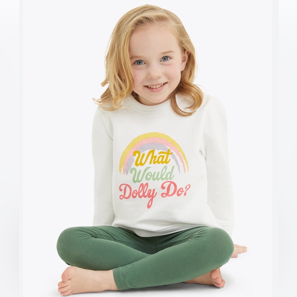 Draper James Kids WWDD Rainbow Sweatshirt Size 8